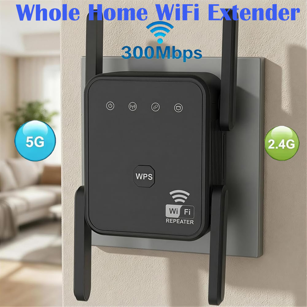 Home Security Outdoor - Penguat Sinyal WiFi Baru 2026 300Mbps