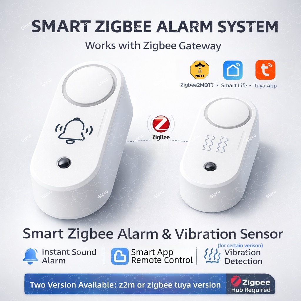 Home Security Blink - Alarm Sirene Zigbee dengan Deteksi Getaran