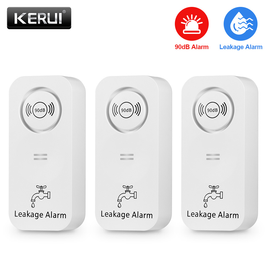 Home Security Outdoor - KERUI Sensor air nirkabel 90dB, detektor