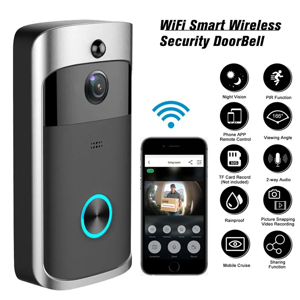 Home Security Blink - Bel Pintu WIFI Nirkabel Rumah Pintar