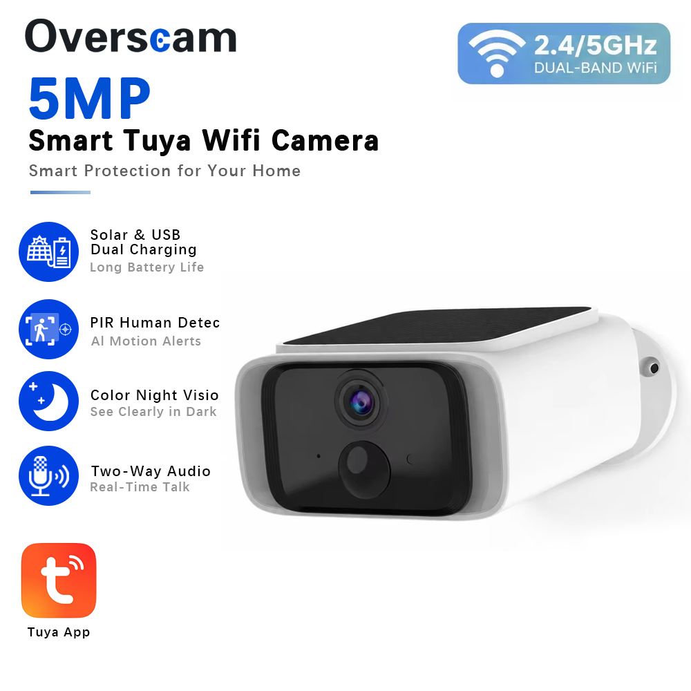 Home Security Blink - Kamera Keamanan Tenaga Surya Tuya 5MP