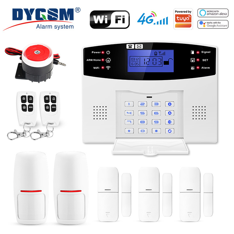 Home Security System Installation - DYGSM Tuya Smart 4G+Wifi Sistem Alarm