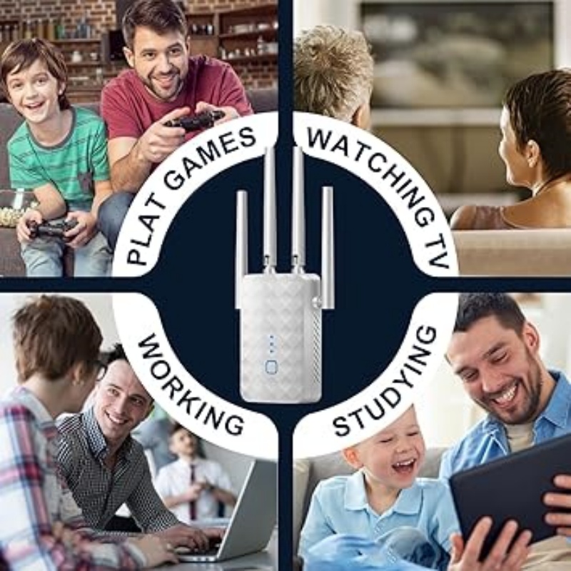1200Mbps Dual Band WiFi Repeat - Home Security Outdoor ulasan dan harga