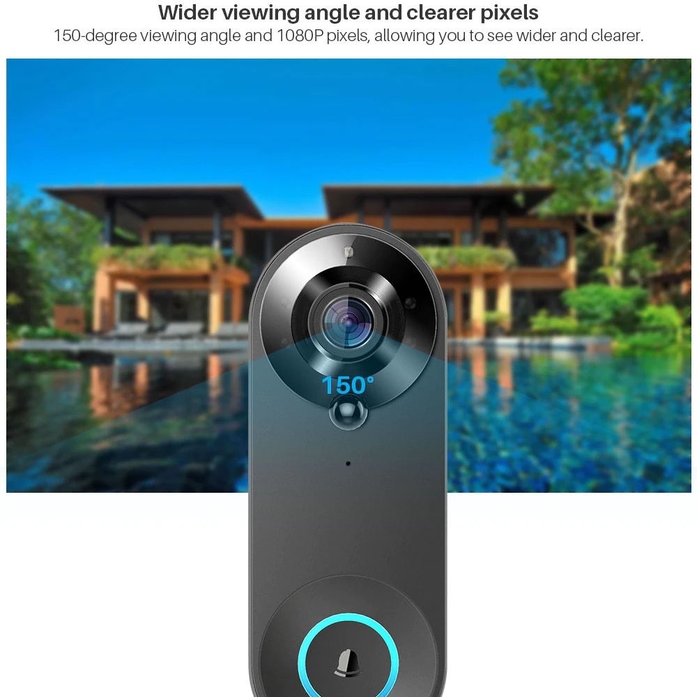 Tuya 1080P Bel Pintu WIFI Nirk - Home Security Blink ulasan dan harga