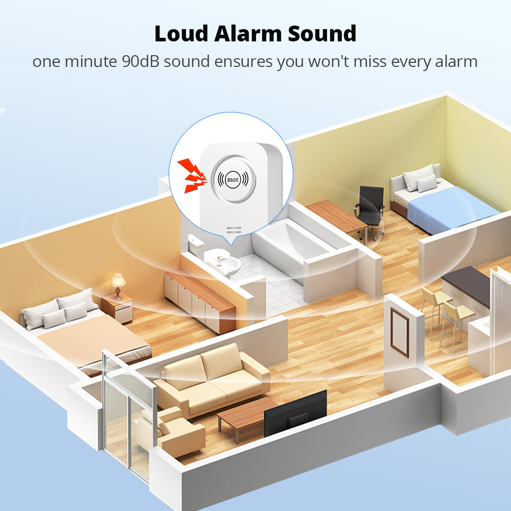 KERUI Sensor Air Nirkabel 90db - Home Security Outdoor ulasan dan harga