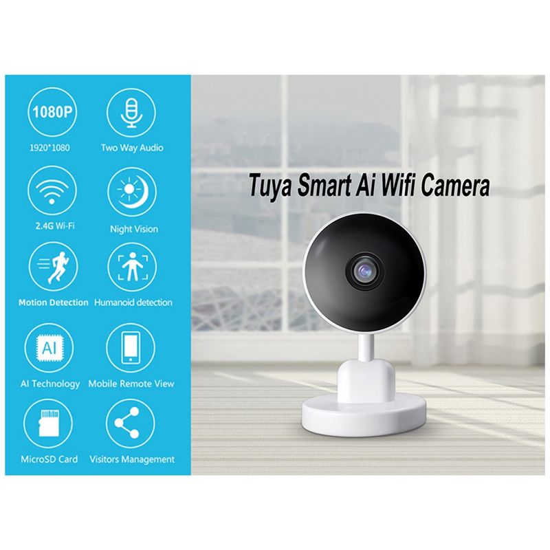 Kamera Wifi Tuya Esensial untu - Home Security Wifi Camera ulasan dan harga