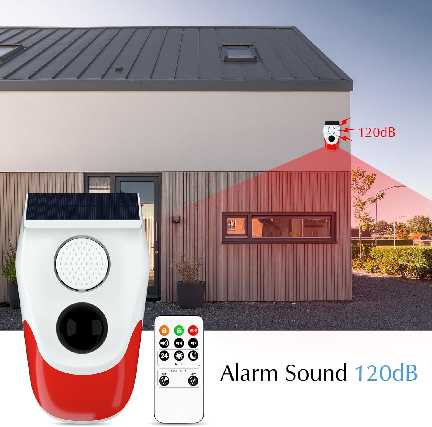 Alarm Sensor Gerak Tenaga Sury - Home Security Blink ulasan dan harga