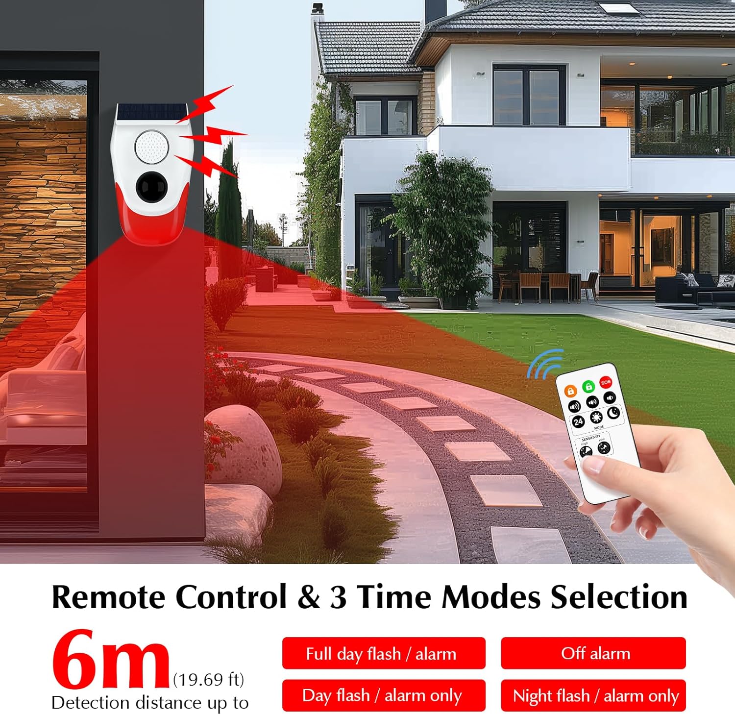 Alarm Sensor Gerak Tenaga Sury - Home Security Blink ulasan dan harga