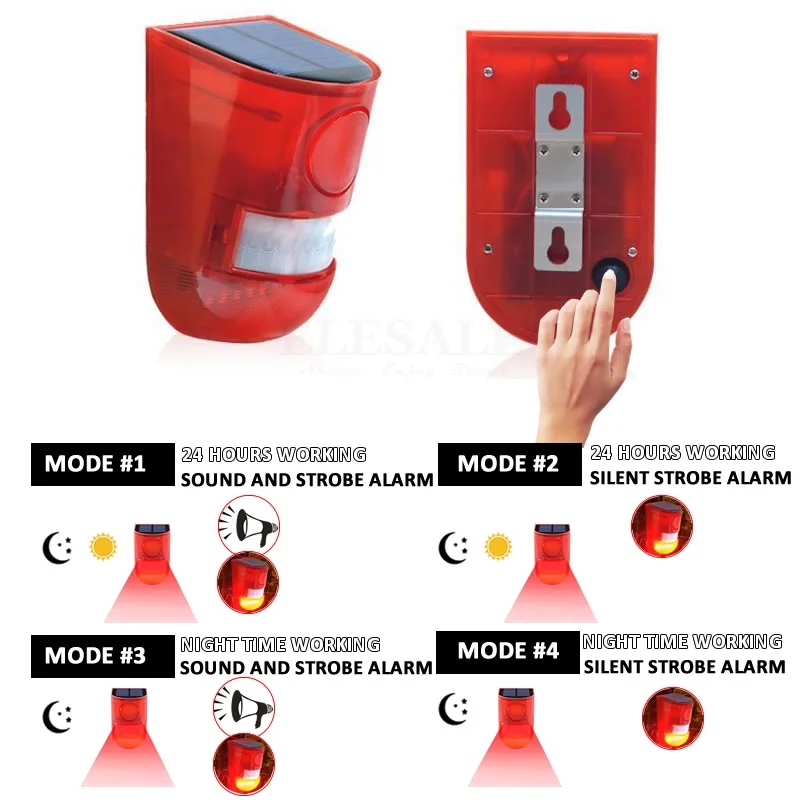Lampu Alarm Tenaga Surya Tahan - Home Security Blink ulasan dan harga
