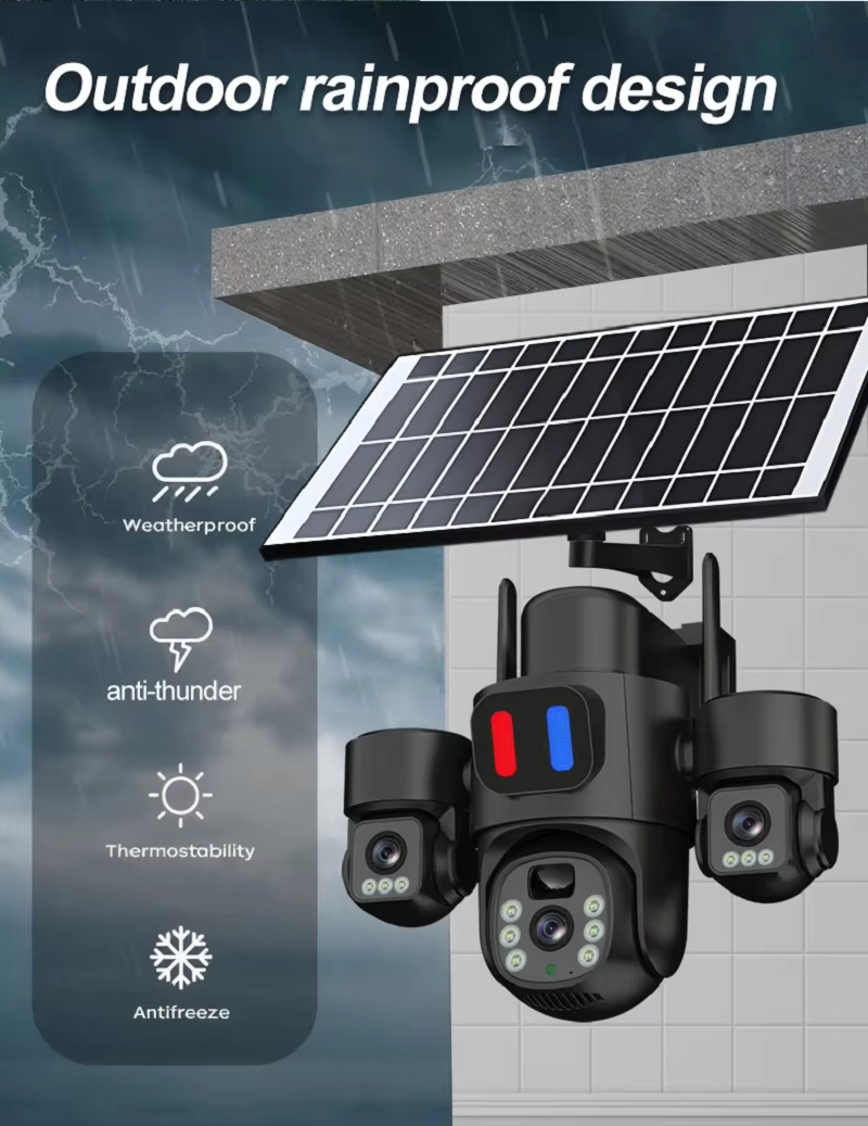 Kamera PTZ Tenaga Surya WIFI L - Home Security Wifi Camera ulasan dan harga