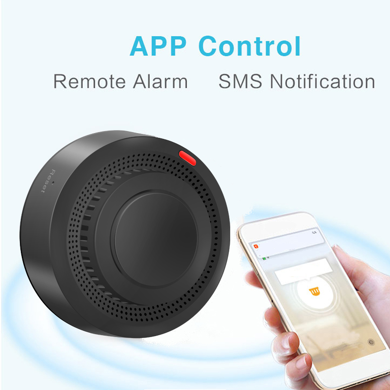 Detektor Asap WiFi 2.4G Sensor - Home Security System Installation ulasan dan harga